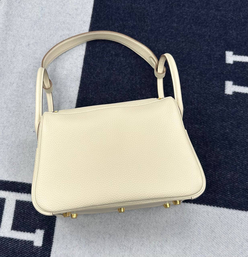 Сумка Hermes Lindy Craie Gold Hardware
