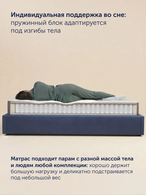 Матрас BuyCharm, 29 см, разносторонний, независимые пружины