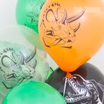 Шар (12''/30 см) Эра Динозавров, Ассорти, пастель, 2 ст, 25 шт.