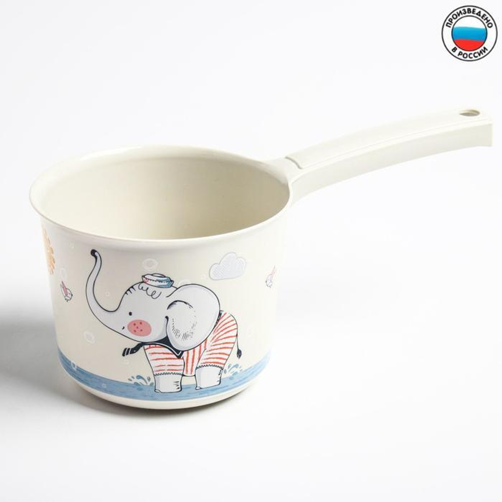 4621543 Ковш для купания детский 1,5 л., ДЕКО, «Слоник»