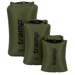 Гермомешок TRAMP Nylon Ultralight 20л, артикул TRA-310, цвет Оливковый