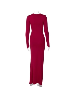 Платье вечернее макси с драпировкой