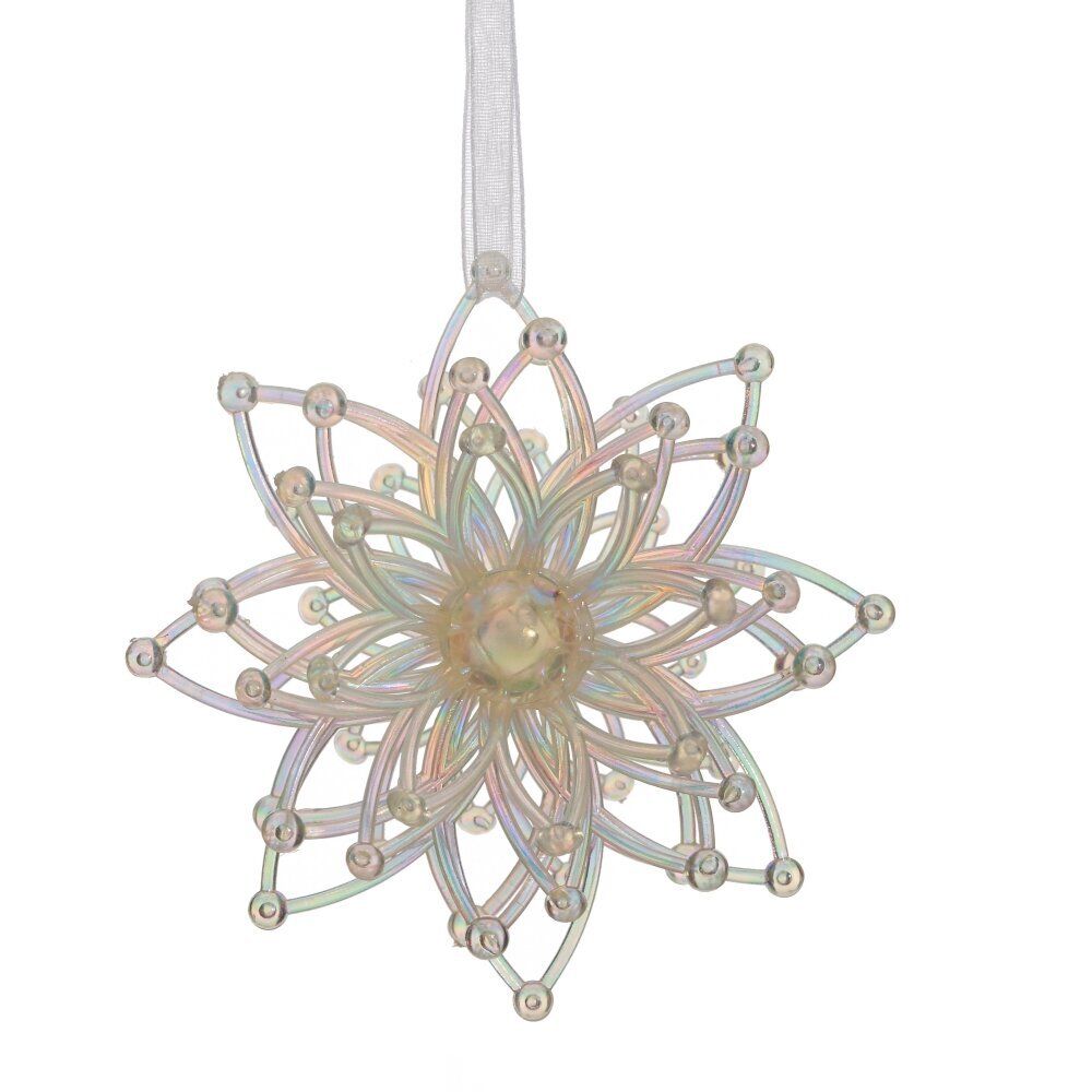 GAEM Украшение новогоднее "Снежинка", L10 W5 H10 см, 3в.