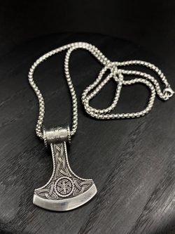 Славянский оберег Секира Перуна (Гром Секира Тора) магический амулет на цепочке