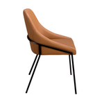 Стул Angel Cerda 4161 из оранжевой экокожи