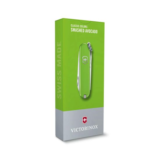 Складной нож Victorinox 0.6223.43G Smashed Avocado c клинком из стали X55CrMo14, рукоять Cellidor