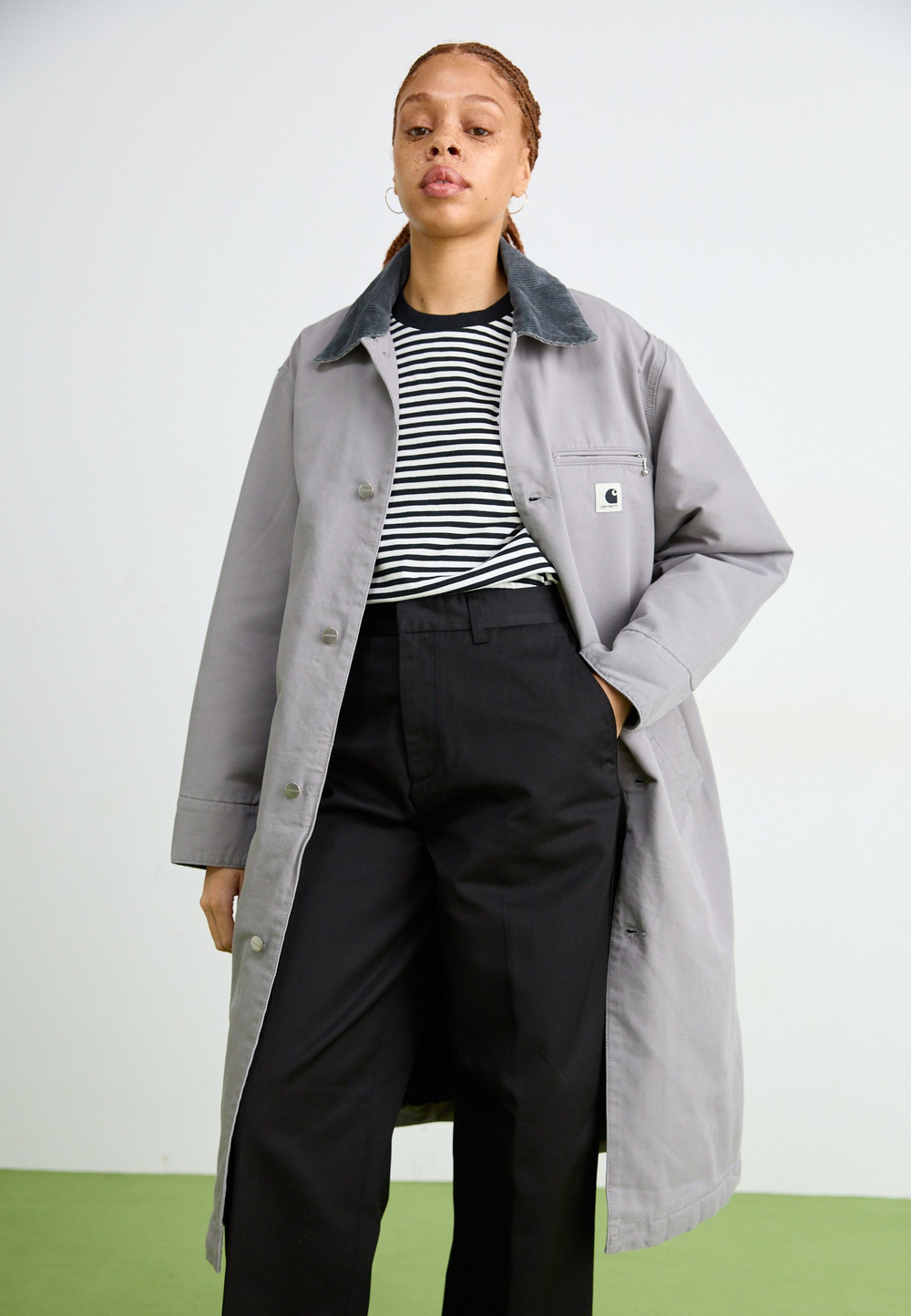 Carhartt WIP Классическое пальто - Серый