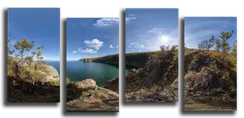 Модульная картина "Голубая бухта"