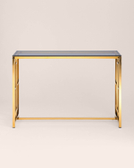 Консоль БРУКЛИН 115*30 золото стекло smoke