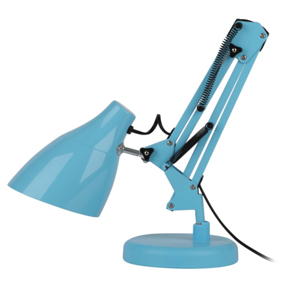 Настольный светильник ЭРА N-123-E27-40W-LBU Е27 с основанием голубой
