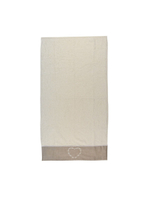 Полотенце "Гелсо" большое кремовое банное 90x140 см в ванную