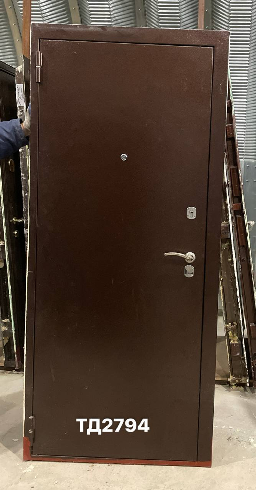 Дверь металлическая Б/У 204(в) х 87(ш) Входная