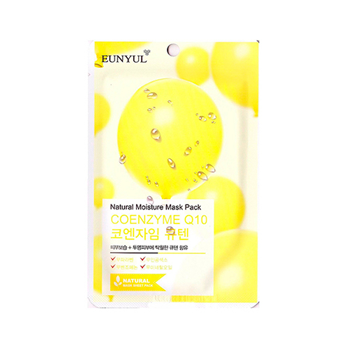 Маска с коэнзимом Q10 Eunyul Natural Moisture Mask Pack Coenzyme 5шт