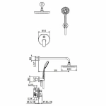 Душевая система Gattoni H2Omix7000 KTH715/PDC0
