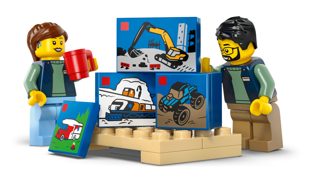 Конструктор Лего Сити Фургон LEGO 60500 | LEGO City The LEGO Van фирменный грузовой фургон для доставки  276 деталей 6+