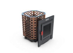 Банная печь Душа- 15 Сетка Ремейк панорама