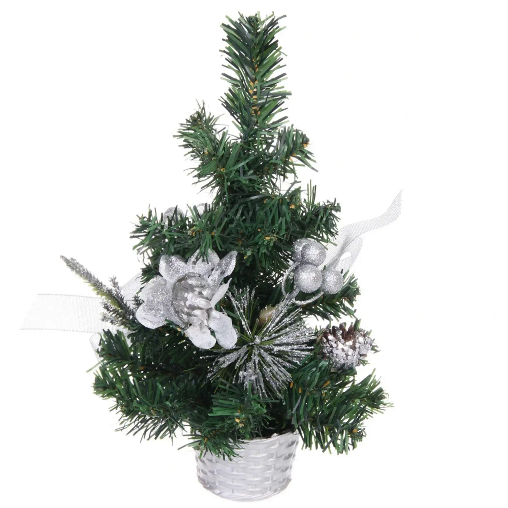 Елка декоративная «Сказочный блеск» 30 см, Серебро
