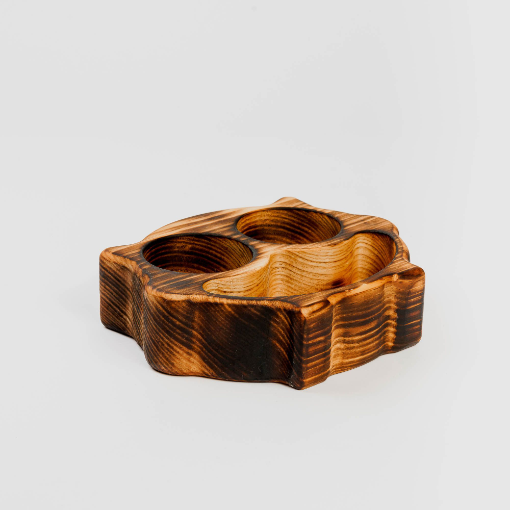 Деревянная менажница "Каширский Кот" из кедра