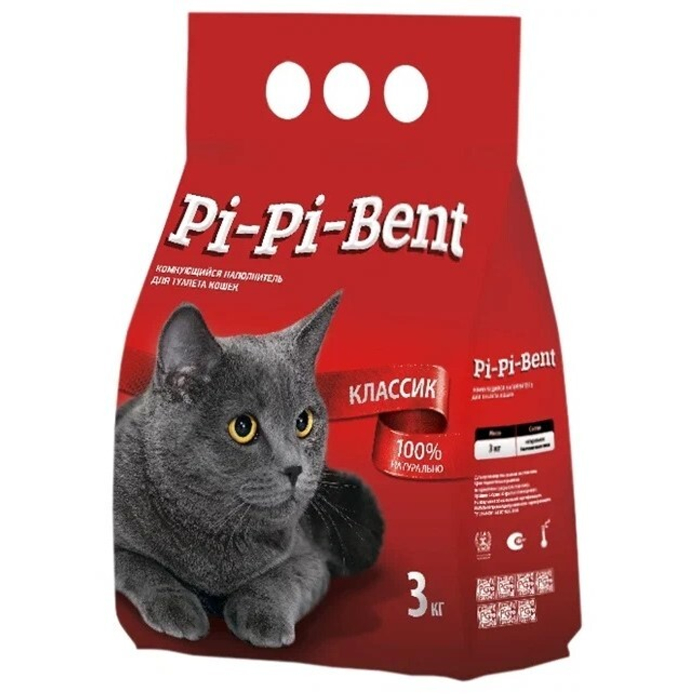 Наполнитель PI-PI-BENT Классик комкующийся - 3 кг