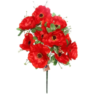 Искусственные цветы «Цветочная мелодия» Маки 50см10 цветков