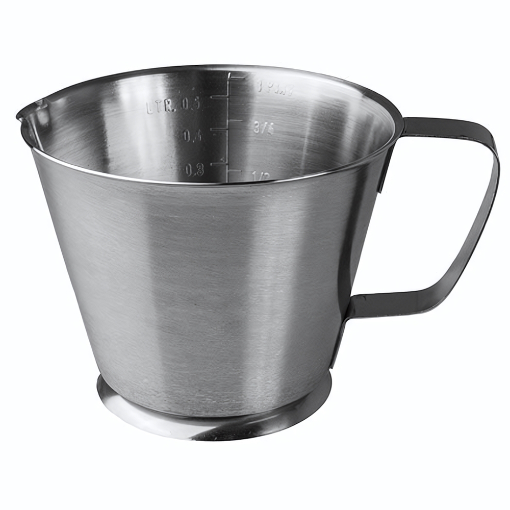 Кувшин мерный «Проотель»;сталь нерж.;0,5л;D=123,H=95мм;серебрист. (Цвет: серебристый)