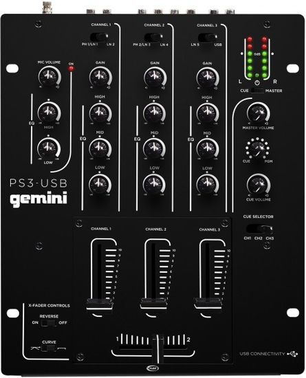 DJ-Микшер GEMINI PS3 USB