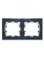BRITE Рамка 2-местная IP44 РУ-2-БрМ-44 маренго IEK