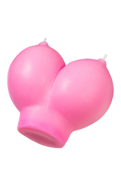Свеча Pecado BDSM «Сиськи», розовая, 150 гр.