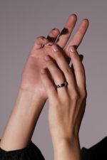 Кольцо Crystal Round с гранатом