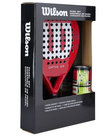 Ракетка для падел тенниса Wilson Optix XP Padel Kit Box - red
