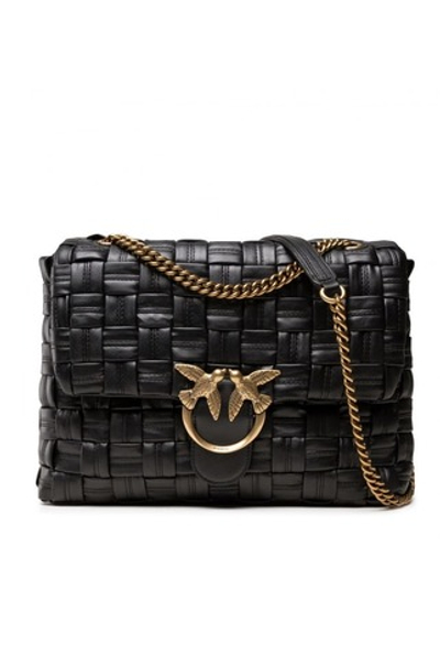 BIG LOVE BAG PUFF WEAVE – black