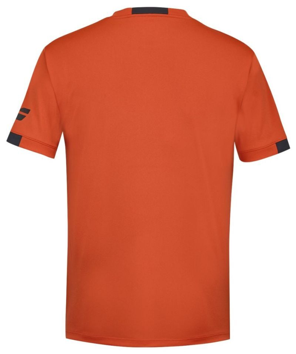 Детская теннисная футболка Babolat Boys Play Crew Neck T-Shirt - fiesta red
