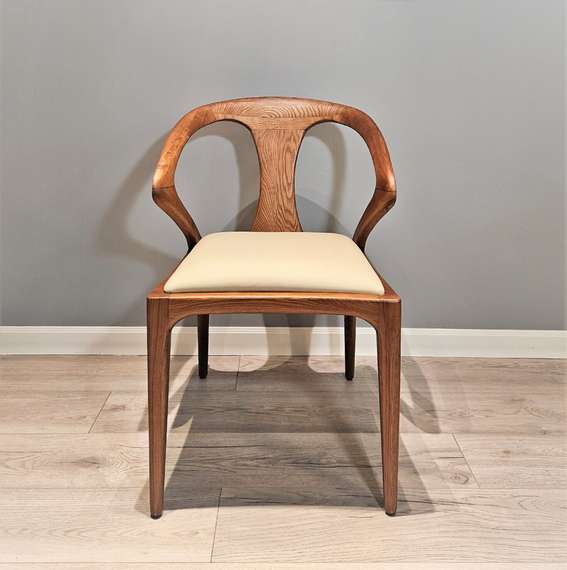 Стул 4137, орех, кремовая экокожа