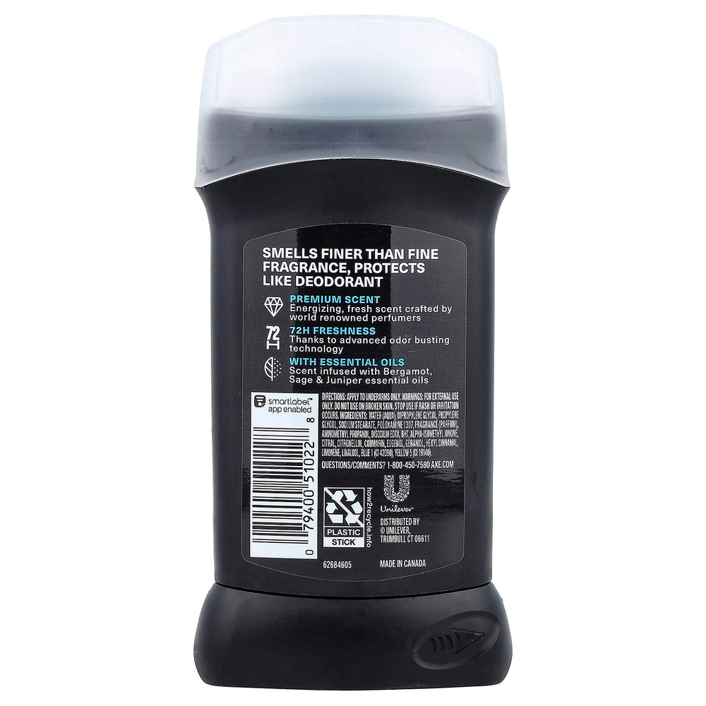 AXE, премиальный дезодорант, вода с бергамотом, 85 г (3 унции)