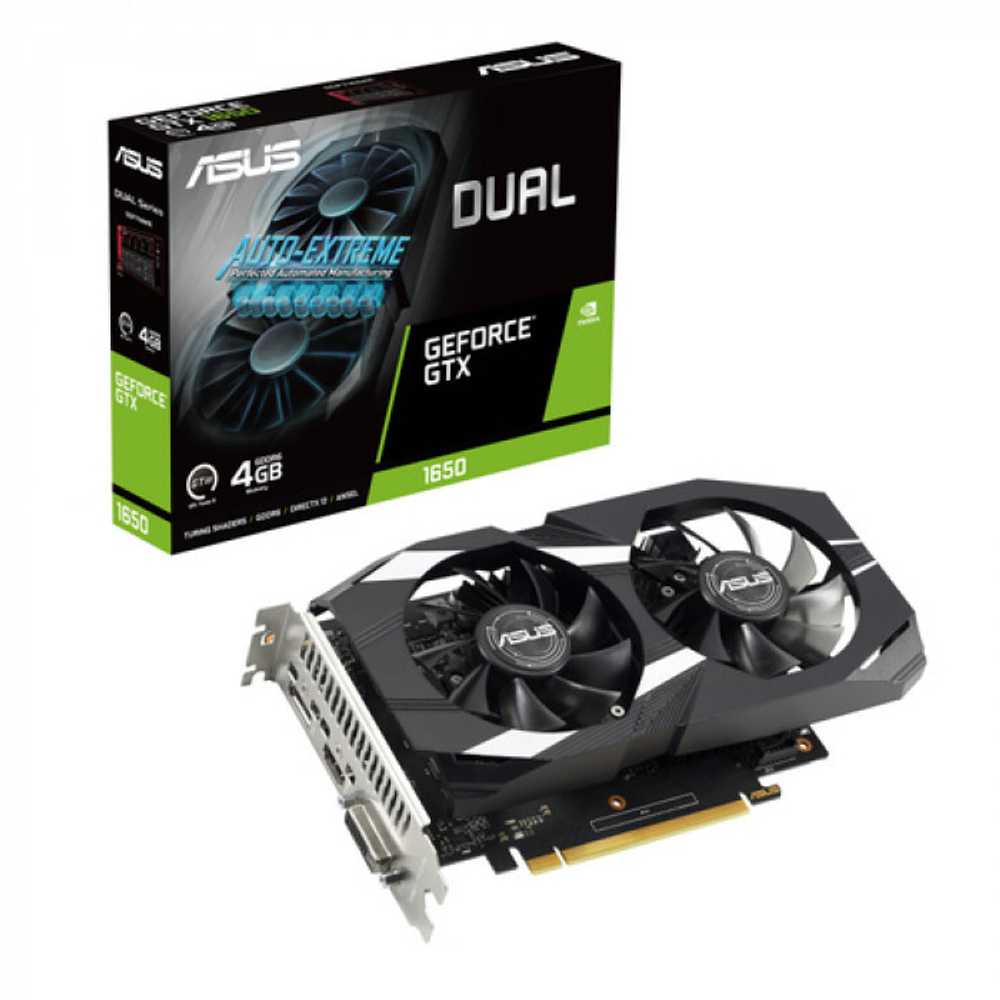 Видеокарта ASUS DUAL-GTX1650-4GD6-P-V2 (90YV0GX9-M0NA00) RTL