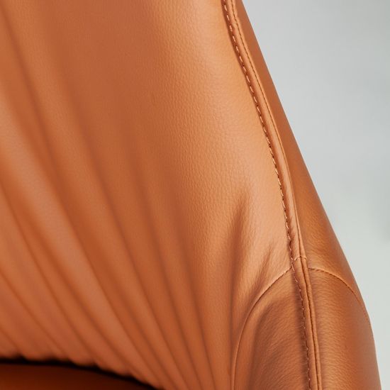 Полукресло крутящееся Sofia, экокожа soft-touch, терракот