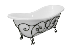 Кованая подставка для ванн Эстет "Бостон" 180х74 Патина, ФР-00000719