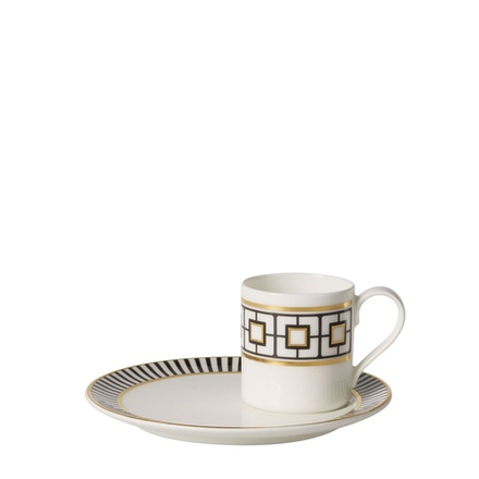 Villeroy & Boch Чашка с блюдцем MetroChic 80 мл для эспрессо 10-4652-1430 + 10-4652-1420
