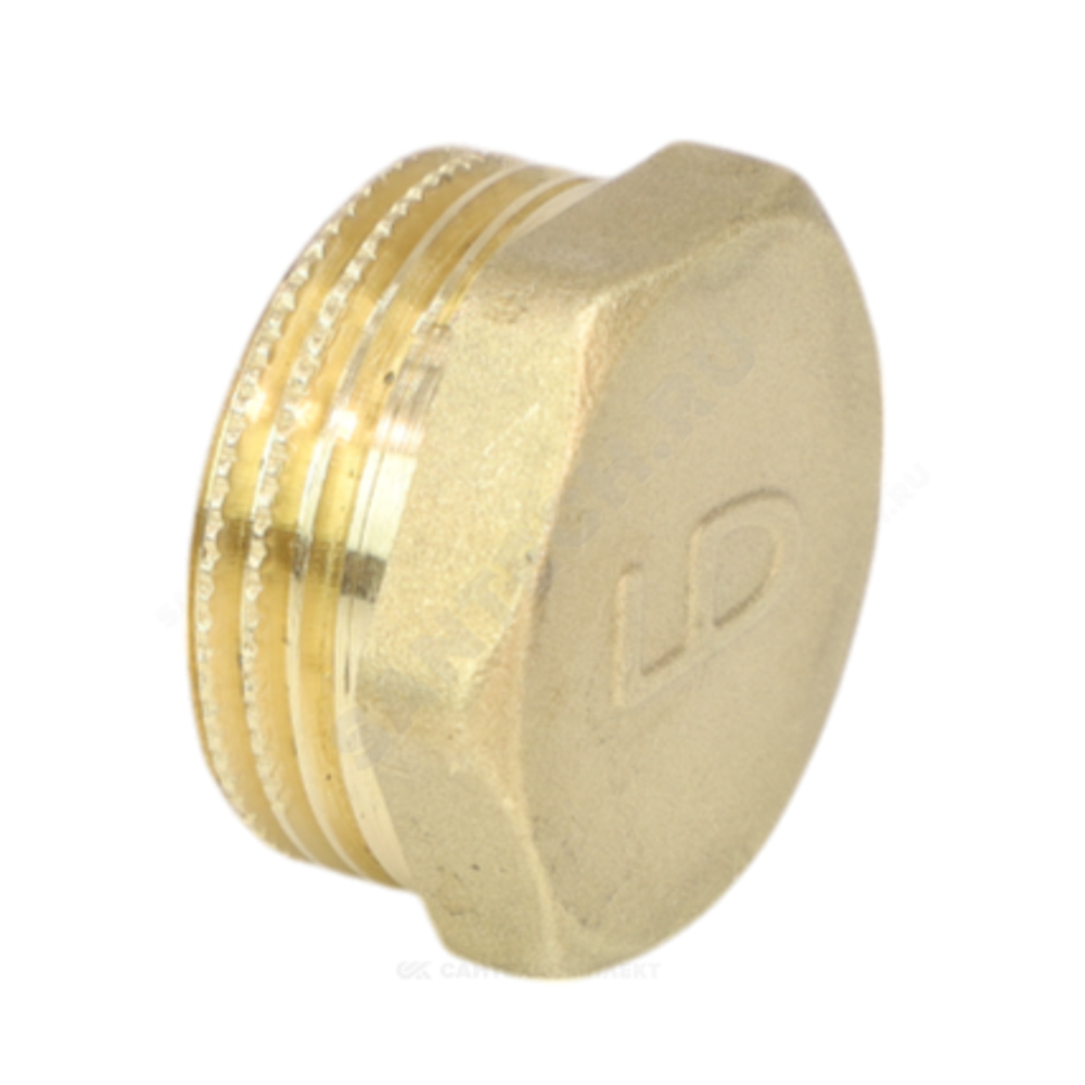Заглушка латунь Ду 50 (2") НР LD LD.65.505.50