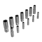 Набор инструментов, 1/2", 3/8", 1/4", пластиковый кейс 160 предм. Сибртех