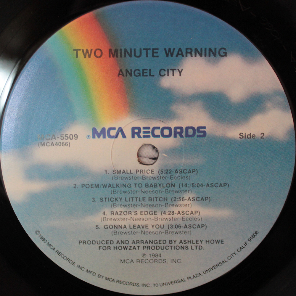 Angel City / Two Minute Warning (LP)