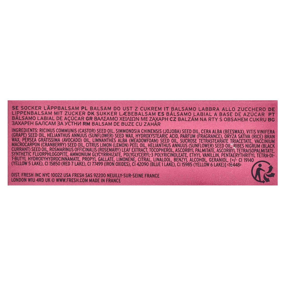 Fresh, сахарный бальзам для губ, со вкусом сливы, 4,3 г (0,15 унции)