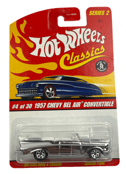 Hot Wheels Classics Series 2: 1957 Chevy Bel Air Convertible (ZAMAC) (#4 of 30) (2006)