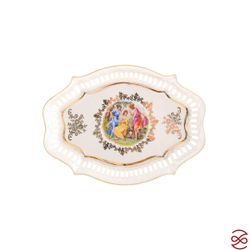 Конфетница Queen's Crown Мадонна перламутр 27 см