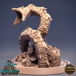 Песчаный червь монстр миниатюра для dnd, днд, pathfinder, фентези, Настольная игра, НРИ, Варгейм, РПГ
