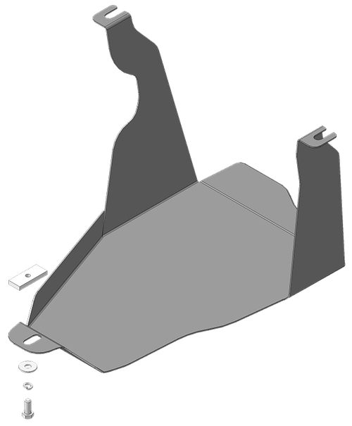 защита Заднего дифференциала 2 мм, Сталь. для KIA Seltos 2020-2022 MOTODOR.01040