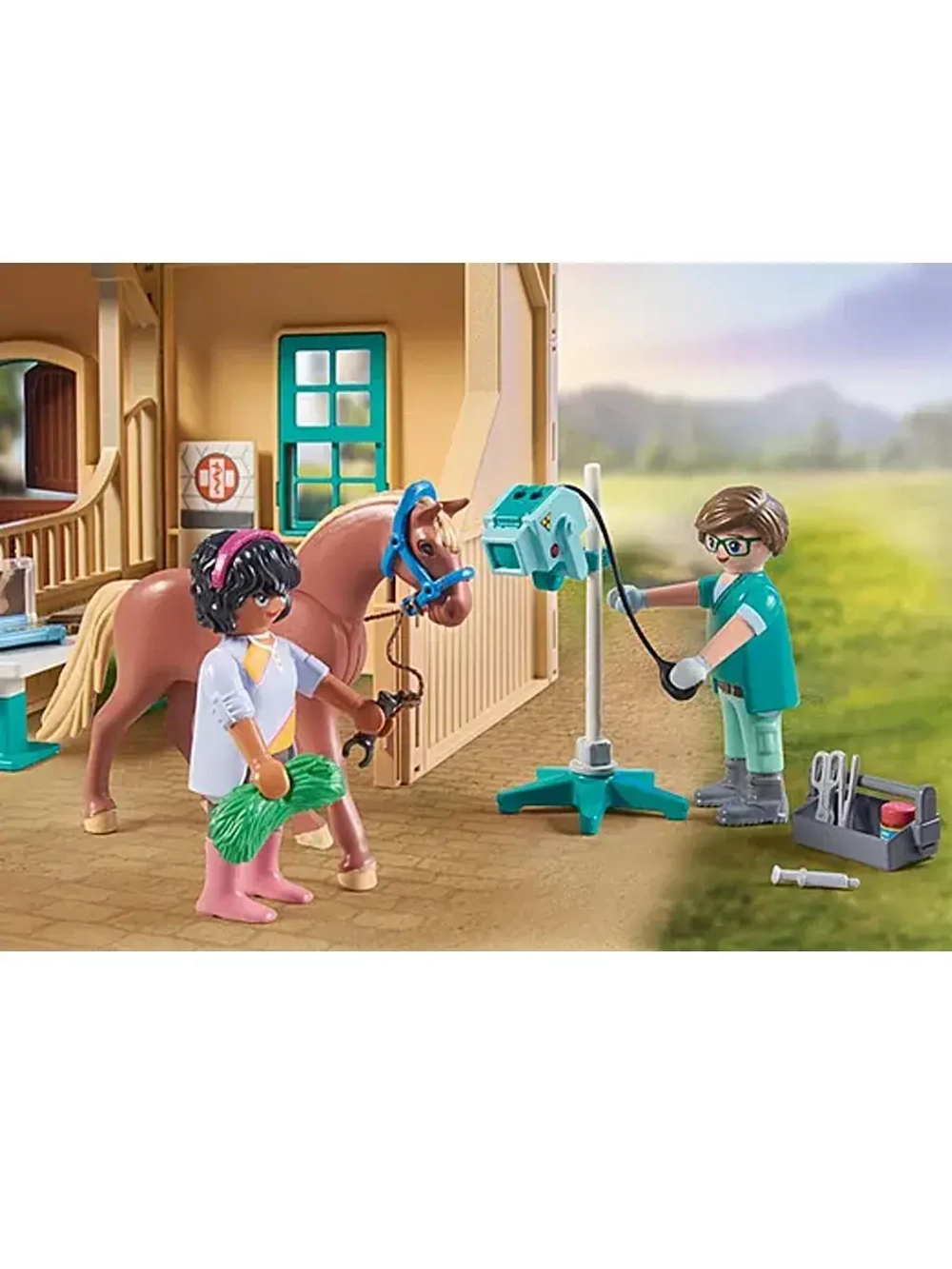 Набор Иппотерапия и ветеринарная практика Playmobil 71352