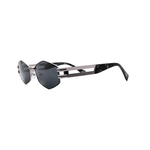 Очки Elfspirit Sunglasses 1227 c.003 многогранник черные серебряные