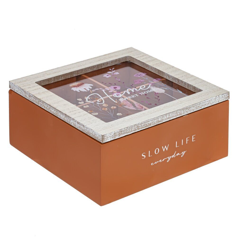 GAEM Шкатулка для чайных пакетиков, L17 W17 H8 см