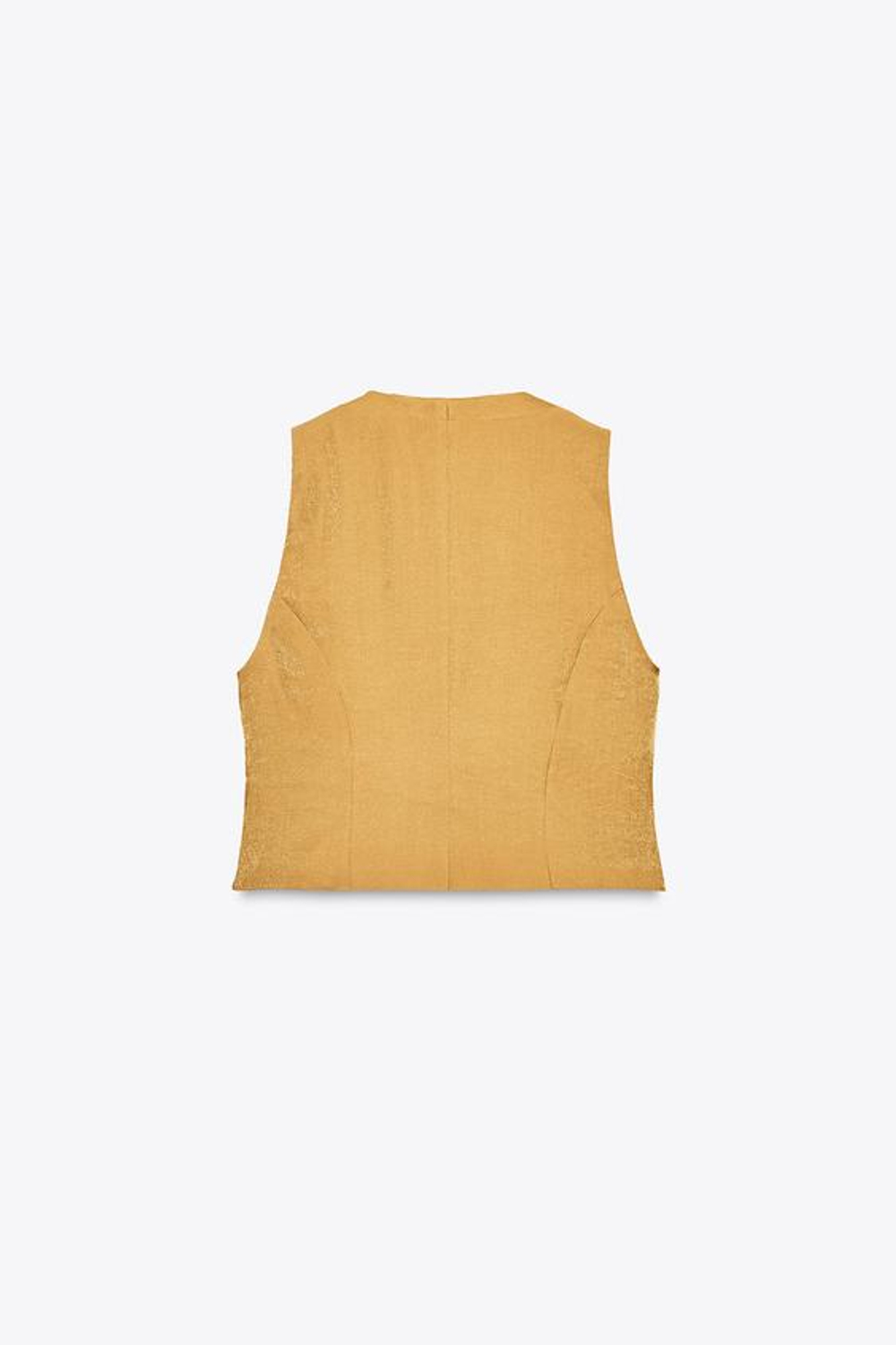 ZARA АТЛАСНЫЙ ТОП С ЗОЛОТИСТЫМИ ПУГОВИЦАМИ, ЗОЛОТИСТЫЙ